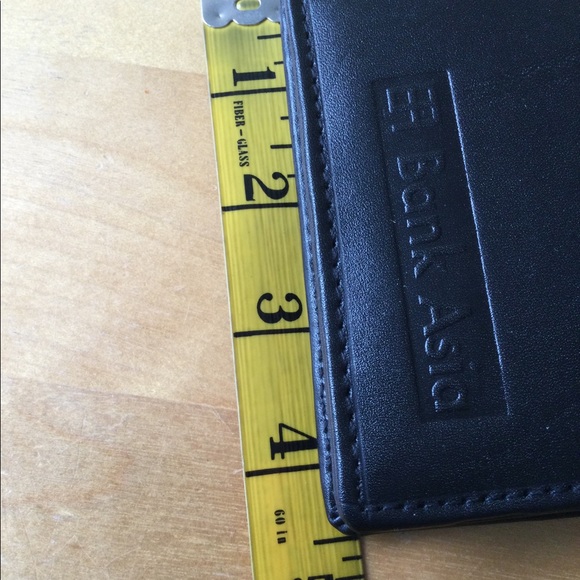 Black Leather wallet with logo - Picture 5 of 6